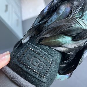 Black feather uggs